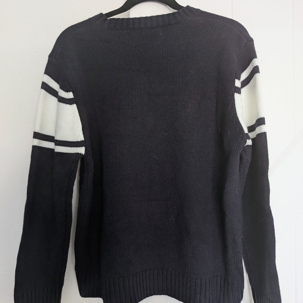 Runway Athletics Classic Tennis Sweater Navy Size M - Picture 4 of 4
